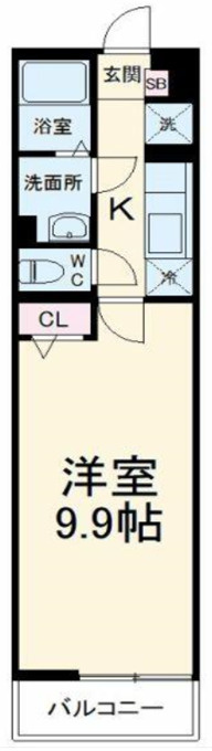 プレジールSORAの間取り