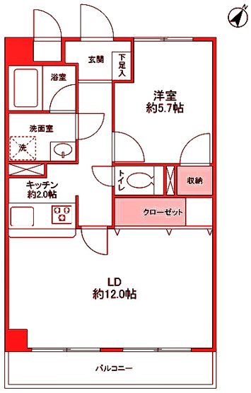 【間取り】 | デューヒルズ壱番館