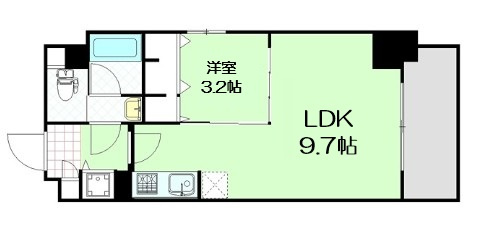 【間取り】 | レオンコンフォート北浜