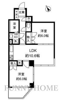 【間取り】 | ＦＵＫＡＳＡＷＡ６１４マンション