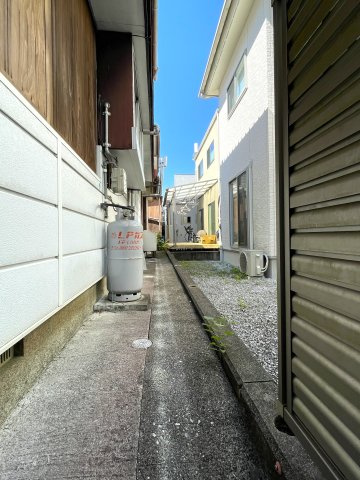 いの町　土地の外観|北隣地との境界付近です。