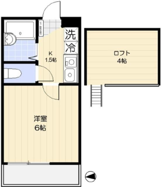 町田市木曽東３丁目のアパートの間取り