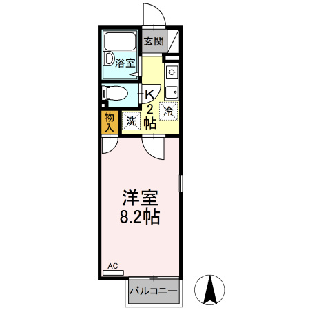 【間取り】 | エクレール相原Ｂ