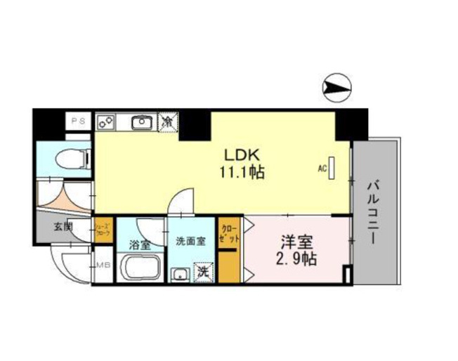 【間取り】 | Ｍ:COURT新町