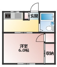 【間取り】 | コーポ三山