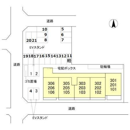 パークサイドファームの区画図