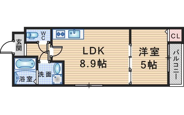 La-Crea曽根の間取り