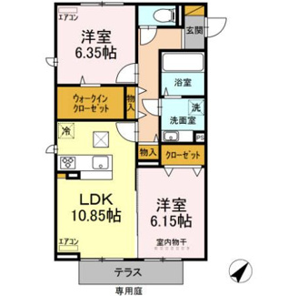 【間取り】 | サンクレールＡ