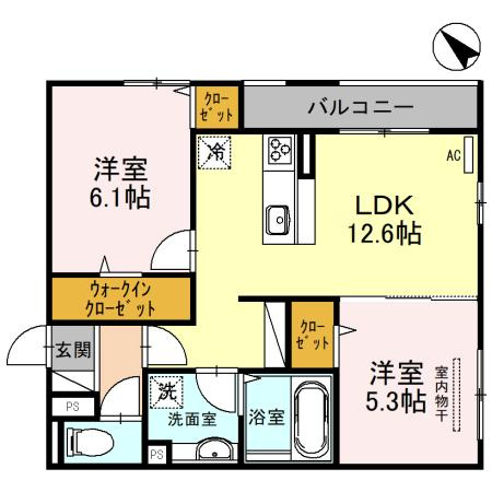 シャルム　フルーレの間取り