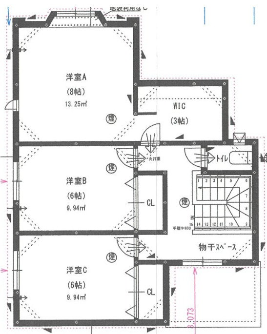 八戸市大字売市字鴨ヶ池31-7の間取り