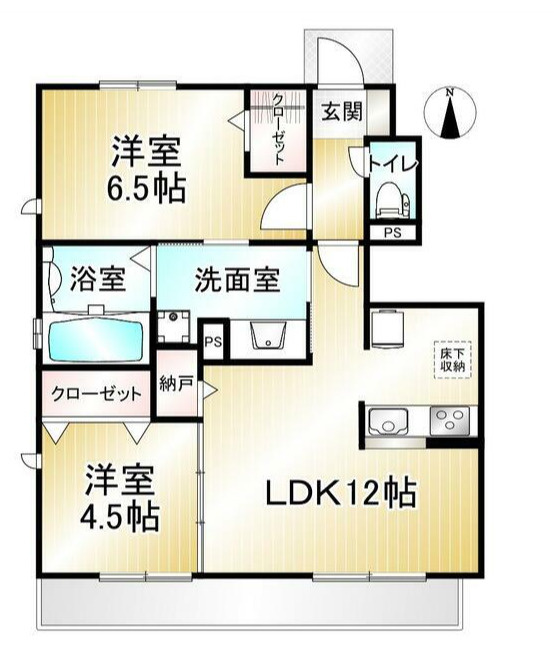 クレールヴェルデの間取り