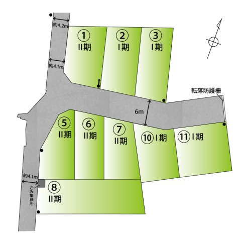 野崎Ⅱ・新築戸建の区画図