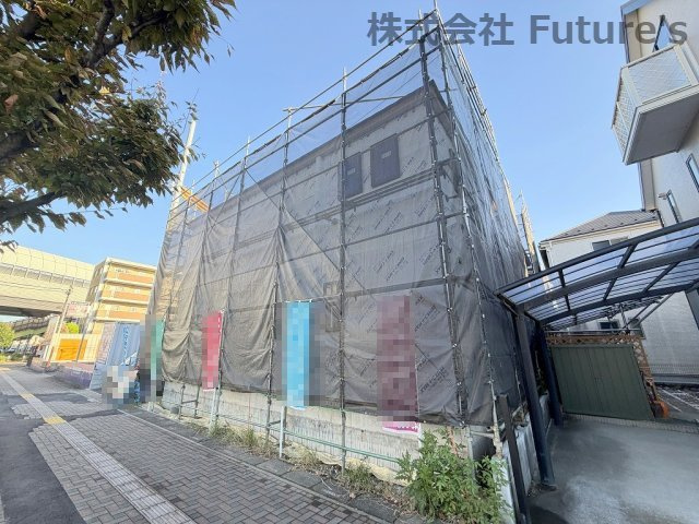 三郷市高州2丁目　新築戸建　全4棟　Ｂ号棟の外観|現地の写真になります。