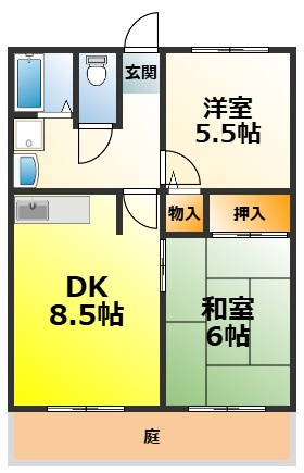 ツインセルティアB棟の間取り