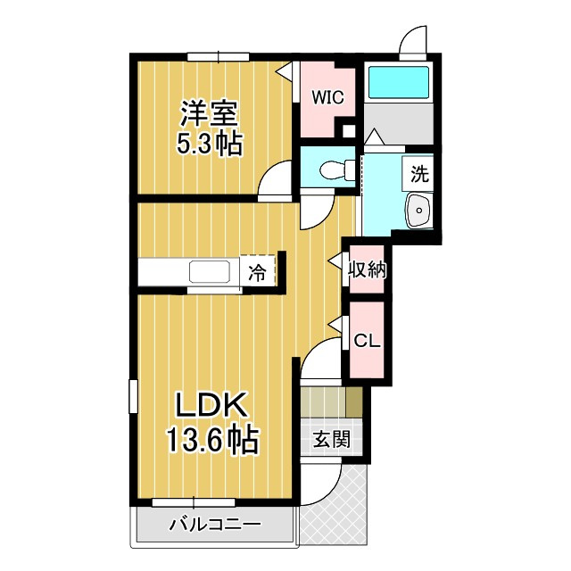 川崎市高津区蟹ケ谷のアパートの間取り