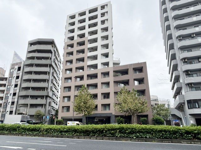 【現況写真】 | 日神パレステージ西巣鴨 | 前面道路と外観の様子です。～即日のご見学可能～　お問合せはお気軽にどうぞ。