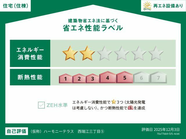 Luxe一之江の省エネ性能ラベル|その他共用部