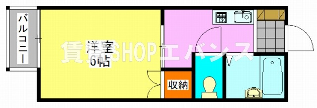 【間取り】 | グランデュール・海老原