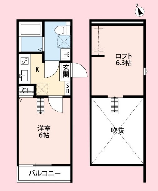 ルーチェ東大宮の間取り