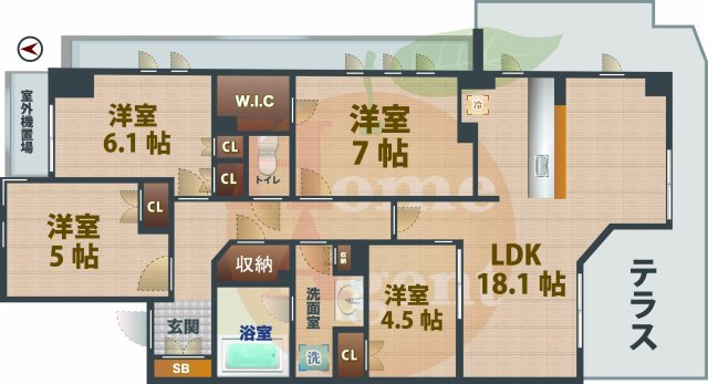 【間取り】 | ヴィークステージ練馬豊玉　桜HOUSE | 4LDKのお部屋です。