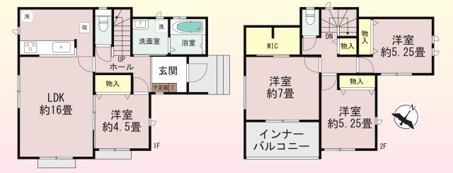 前橋市青柳町の間取り|A号棟