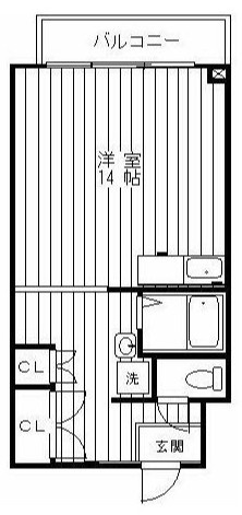 関マンションの間取り