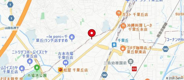 シャーメゾン千里丘の地図