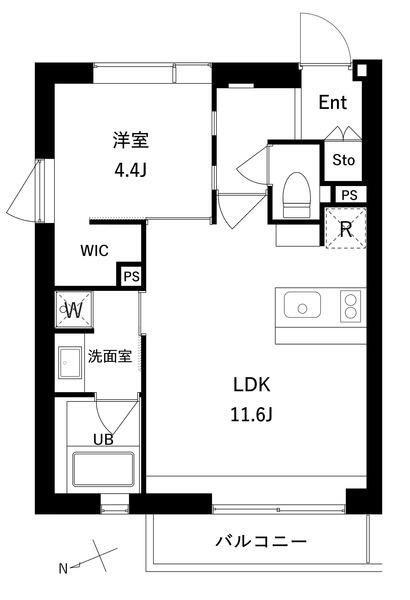 エスセナーリオ高輪の間取り