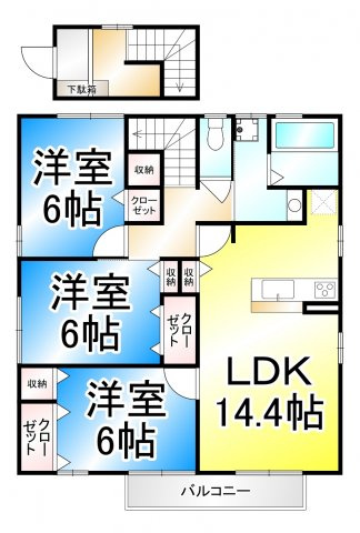 ブランシェ高田の間取り