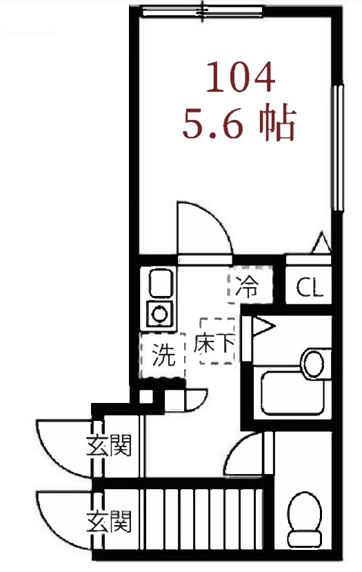 ミュレ東伏見の間取り
