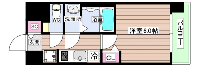 【間取り】 | プレサンス深江橋ラヴィゲート