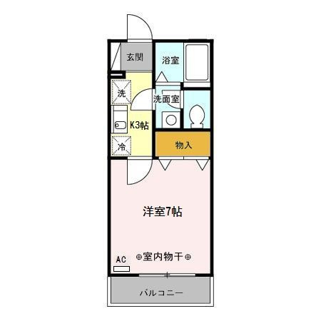 Ｋ-クロッシングの間取り