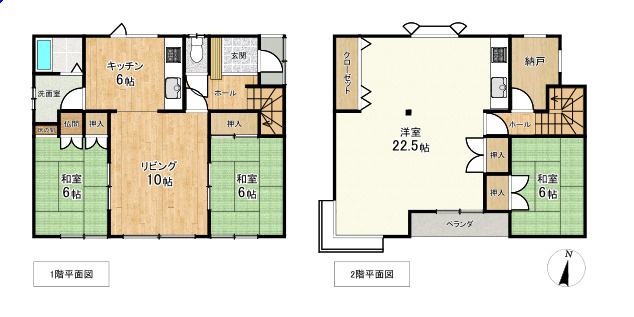 春採7丁目☆家族の距離感を大切に。1階・2階で空間を使い分ける二世帯ライフのご提案の間取り