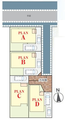三郷市高州2丁目　新築戸建　全4棟　C号棟の区画図|長期優良住宅！三郷市高州2丁目全4棟の新築分譲住宅