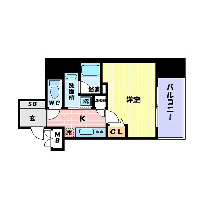 アドバンス神戸アルティスの間取り
