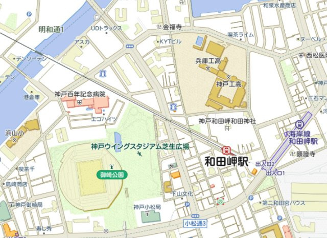 御崎北ビルの地図