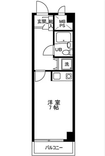 ダイアパレス田端第２の間取り|間取りです。