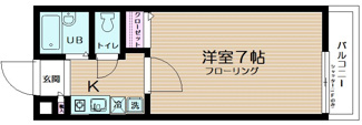 【間取り】 | アンビシャス２  | 間取りです。