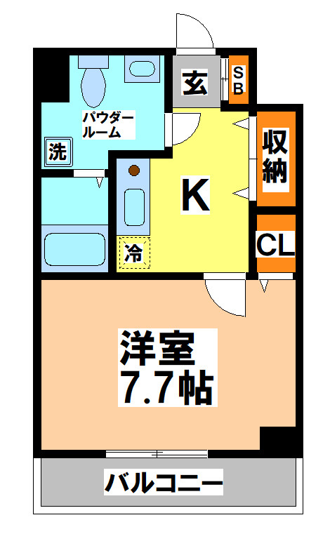 武蔵野市境南町２丁目の賃貸マンションの間取り