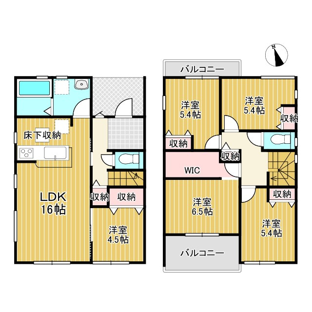 ●津市乙部 新築戸建【全3棟】の間取り