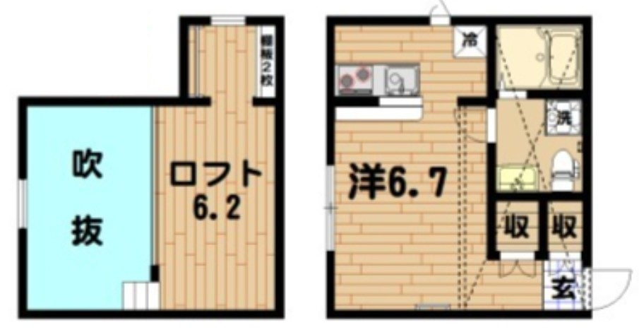 PRIMA　Lilieの間取り|間取りです。