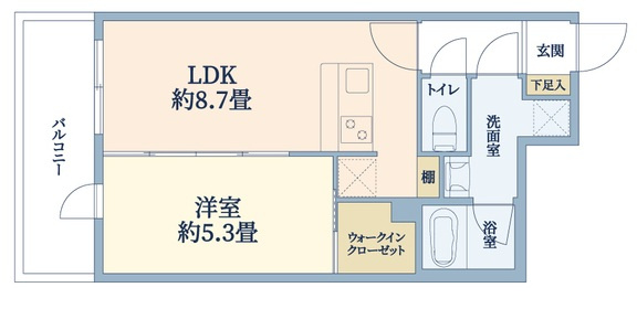 ウェルスクエア万代東の間取り