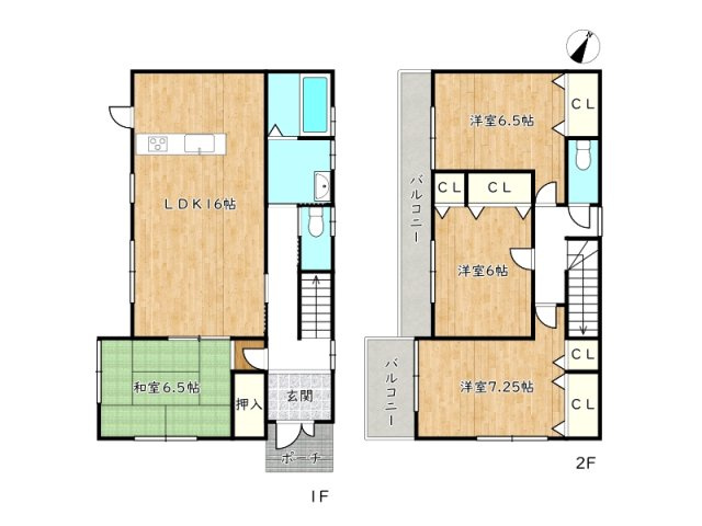 【間取り】 | 姫路市保城／中古戸建