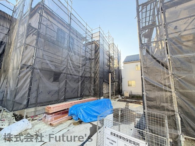三郷市高州2丁目　新築戸建　全4棟　D号棟の外観|現地の写真になります。