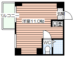 【間取り】 | ラナップスクエア南森町ネクストステージ