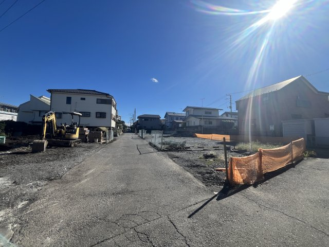 入間市上藤沢【売地4区画】の前面道路含む現地写真|前面道路含む現地写真です