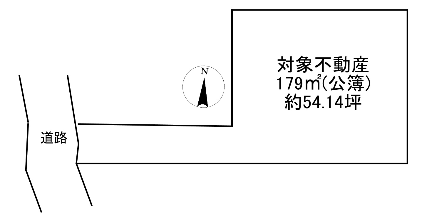-三丁目不動産-　寄居町富田　売土地の土地図