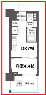 【間取り】 | オルサス赤羽イースト