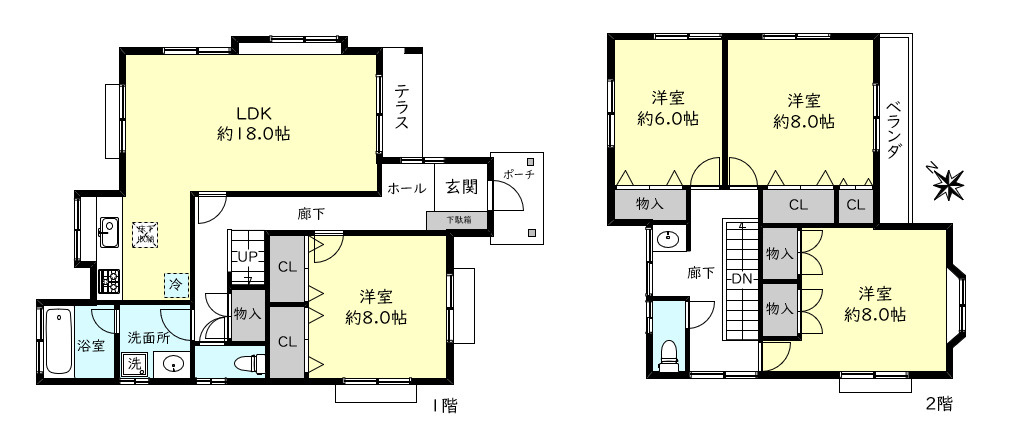 明石市大久保町緑が丘戸建の間取り