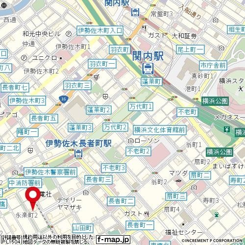 ハーズ横浜・ベイガーデンの地図